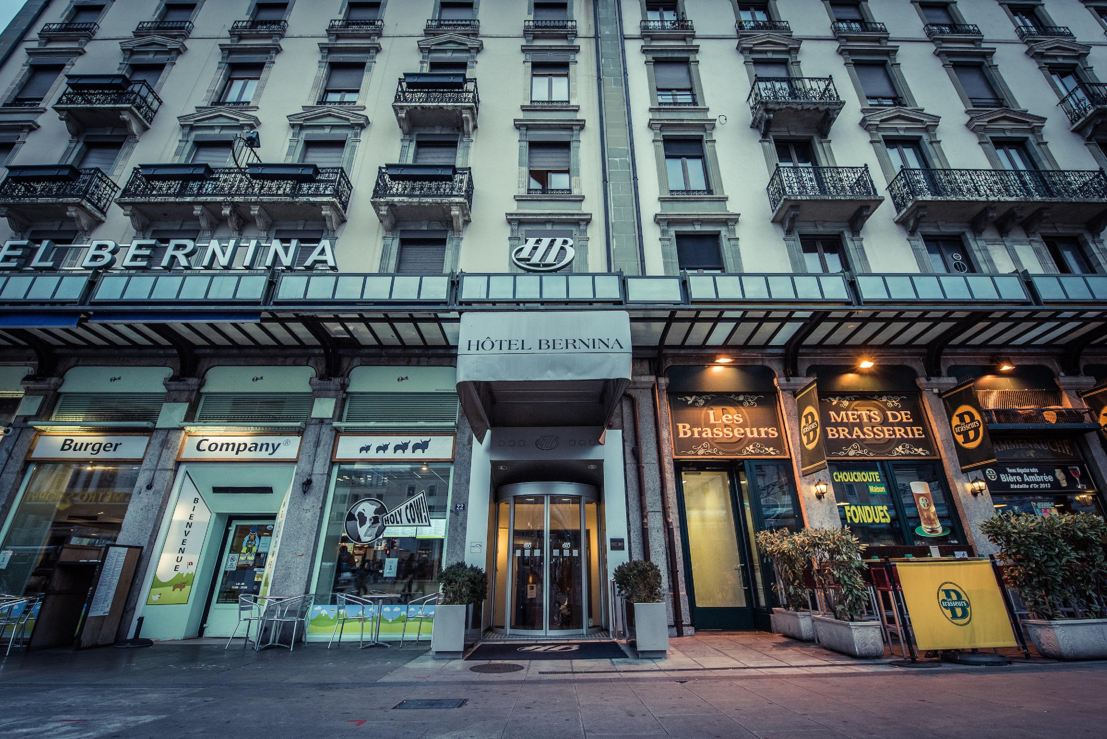 ホテル ベルニナ ジェネバ ジュネーブ エクステリア 写真